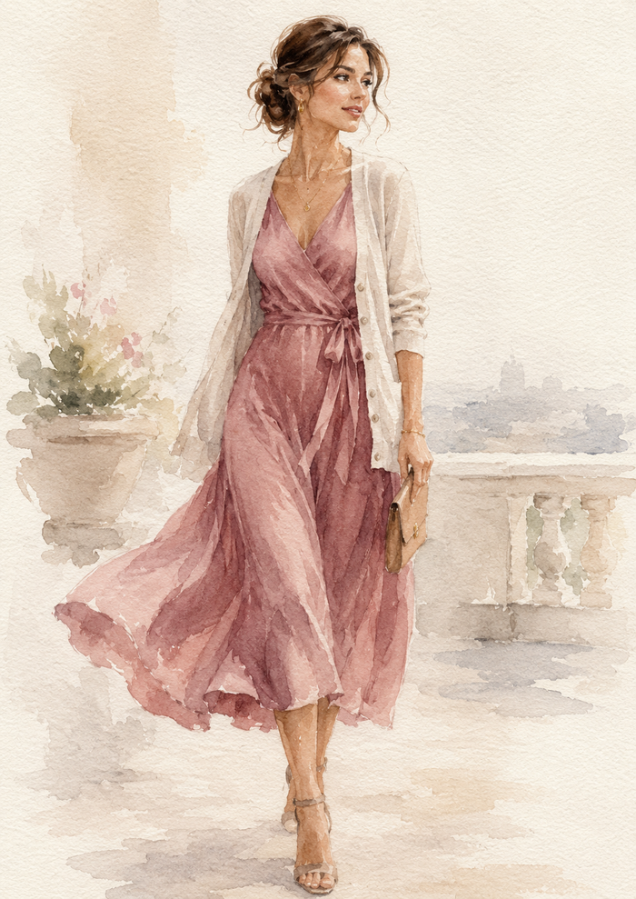 Portrait de mode aquarelle personnalisé
