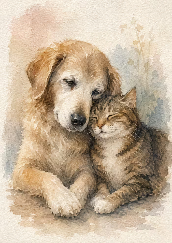 Personalized Pet Watercolor Portrait